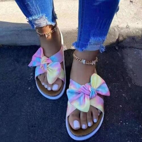 Leopard Butterfly-knot Womens Flat Ladies Platform Sandals Shoes for Women Sandalilas Woman Womens Sandal Spring Summer Autumn