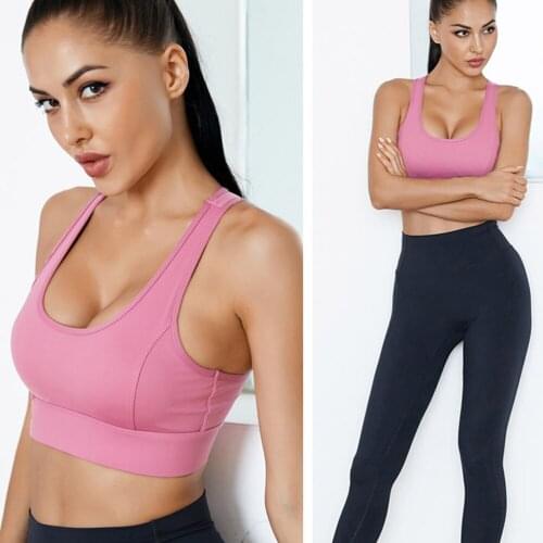Mesh High Strength Shockproof Yoga Bra Gather Running Fitness Exercise Fashion Sexy Stereotypes European American New Style Bra