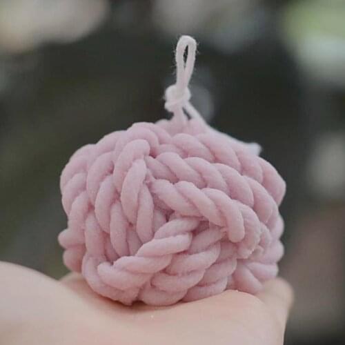 Woolen Ball Candle Mold Silicone Nordic Yarn Ball DIY Wax Soap Crafts Mould