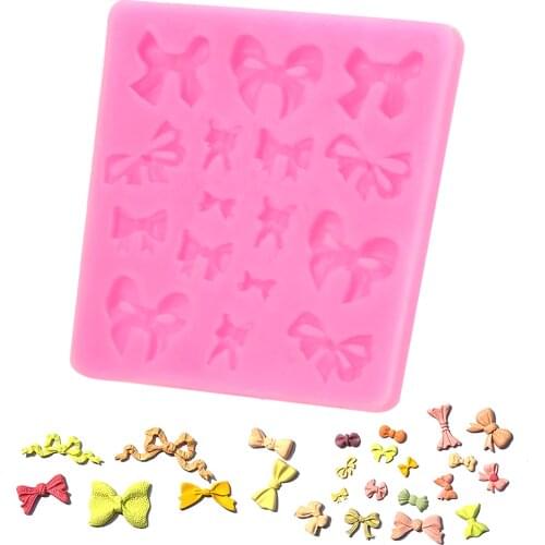 DIY Cake Moulds Mini Bow Tie Silicone Mold Kitchen Accessories Decorations Fondant tool Silicone Baking Tools