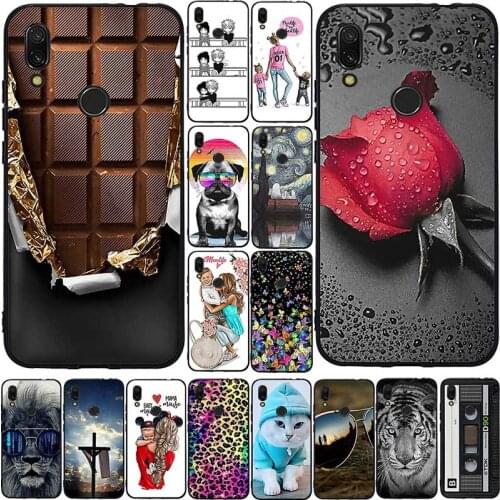 Silicone Phone Case For Xiaomi Redmi 7 Case Cover Soft TPU Ultra Thin Painting Funda Back Cover For Xiaomi Redmi 7 Redmi7 Bumper