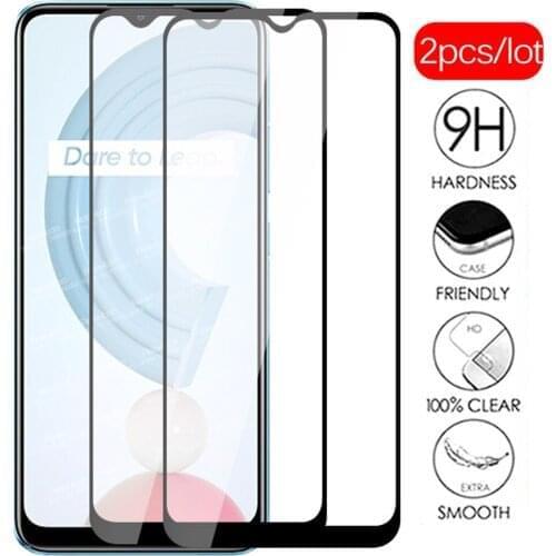 2pcs Full Cover Tempered Glass For Oppo Realme C21 Glass RealmeC21 Realmy Realmi C 21 21C 6.5" Screen Protector Protective Film