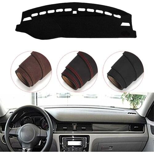 Console Dashboard Suede Mat Protector Sunshield Cover Fit For VolksWagen Bora 2013-2018