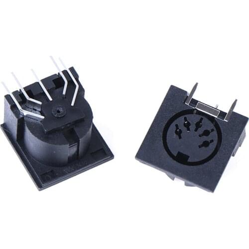 10Pcs/Set High Quality PCB Panel Mount Female Connector DIN 5-Pin Jack DS-5-01