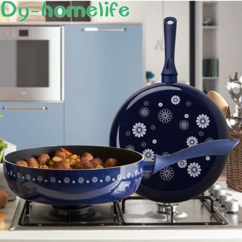 28cm Maifan Stone Non-stick Pan Korean Aluminum Alloy Frying Pan Frying Pan Pan Open Flame Available Home Kitchen Supplies