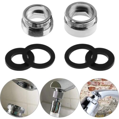 Metal Outside Inside Thread Water Saving Adaptor 16-28mm to 22mm Tap Aerator Connector for Kitchen Faucet with Gasket