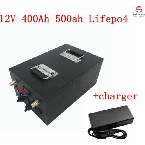12V 400Ah 500Ah Lifepo4 battery pack battery High Power Energy Saving 12v 350ah for yatch caravan boats motor power 20A charger