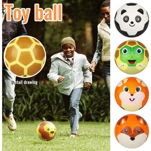 Soccer Childrens Toy Ball Foam Sponge Solid Indoor Ball Cute Animal Foam Ball for Kids Baby Children Gifts игрушки Dropshipping