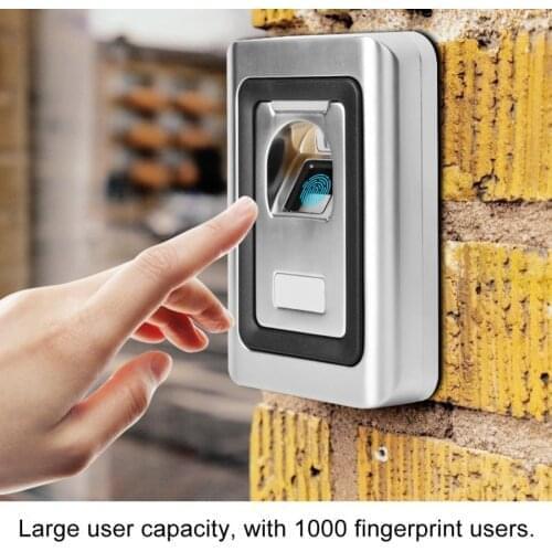 Fingerprint door lock DC 12V Metal Fingerprint Door Access Control System 1000 Users cerradura electronica