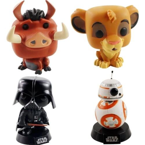 12cm Disney The Lion King Simba Pumbaa Star Wars Darth Vader BB8 PVC Action Figure Anime Model Toy