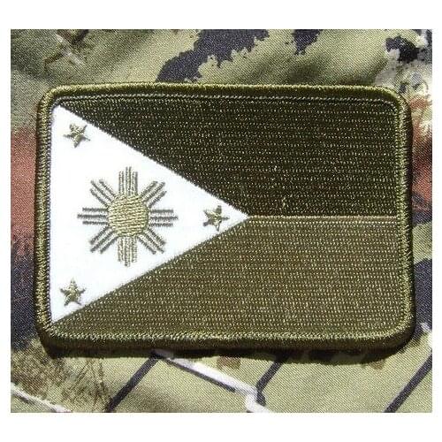 PHILIPPINES FLAG ARMY MULTICAM ACU MILSPEC PATCH Iron Sew On Embroidered Fashion Clothing Badge Applique Wholesale