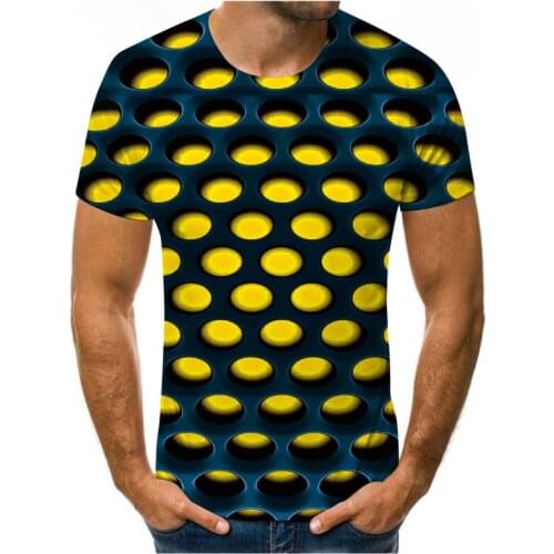 Summer new style 3D printing pattern Animal check pattern Fashion trend mens/womens oversized T-shirt short sleeves