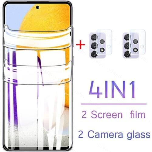 Hydrogel Film For Samsung Galaxy A72 2021 Global version SM-A725F Screen Protector For Samsung A12 A32 A52 A72 Camera Lens glas