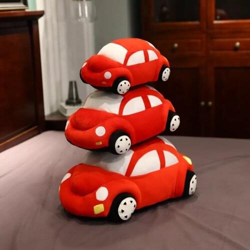 30/45/60CM Cute 4 Colors Car Model Stuffed Plush Toys Children Kids Boys Gift Kawaii Car Shaped Cushion Pillow Birthday Gifts