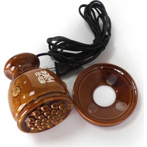 Ceramic moxibustion meridian scrapping han jiu pot heating temperature moxibustion tool magnetic therapy meridian energy meter