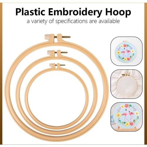 5/6/8Inch Embroidery Cross Stitch Hoop Frame Ring Plastic Hoop Round Needlecraft Sewing Tools