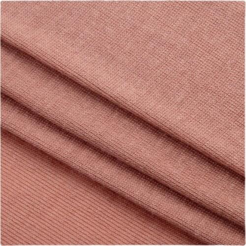 Width 64" Solid Color Fashion Thread High Elastic Knitted Tencel Wool Fabric By The Yard For T-shirt Casual Wear Material