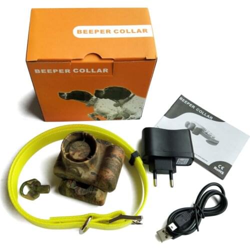 Rechargeable Hunting Dog Beeper Collars Waterproof Dog Training Collar 8 built-in Beeper Sound Sports Training Hunting Collar