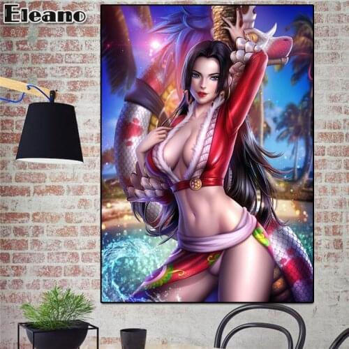 Custom Print Anime Decor Poster Sexy Boa Hancock Woman Canvas Paintings Nami Aesthetic Room Decor One Piece Poster and Prints