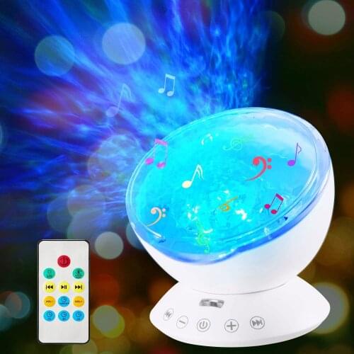 Ocean Wave Projector 7 Colors Changing Night Light for Kids Undersea Projector Lamp for Kids Gift Bedroom Living Room Decoration