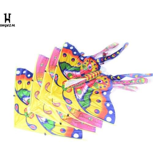 Traditional Butterfly Kite Medium Colorful Butterfly Styles Foldable Kite Recreation Outdoor Toys For Kids Random Decoration