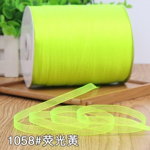 10 meters/lot) 6mm Silk Satin Organza Chiffon Ribbon For Wedding Party Christmas Decoration ribbon DIY Handmade Gift Box Pack