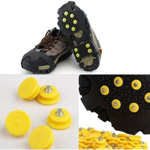10 Studs Anti-Skid Spikes Crampons Outdoor Winter Walk Ice Snow Climbing Fishing Antiskid Cold Claw Spike Outdoor Accessories