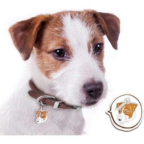 10pcs/lot Wholesale Jack dog Charm Bag DIY dog tags Best gifts Cat Dogs Pet Pendant Pet Tag Pendants Car Keyring Dog Necklace