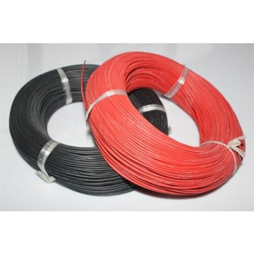 200 Meters/Roll 18/20WG High Temperature Soft Silicone Cable Tinned Copper Heatproof Silica Gel Wire