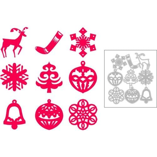 2020 New Christmas Metal Cutting Dies Snowflake Decoration and Elk Die Cut Scrapbooking For DIY Craft Card Making no Stamps Sets