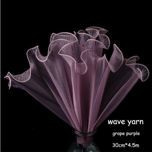 4M/Pack Wave Yarn Flowers Packaging Lace Paper DIY Crafts Scrapbook Wedding Bouquet Gift Box Waterproof Wrapping Origami Paper