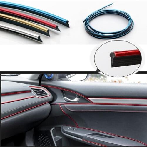 5M Carbon Car Interior Moulding Trim Dashboard Strip For Alfa Romeo 159 147 156 GT Mito Acura MDX RDX TSX Fiat 500 Punto Stilo