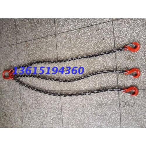 6T combination chain rigging three leg 6T chain rigging sling chain 6 tons of trigeminal three limbs sling 6T1M2M