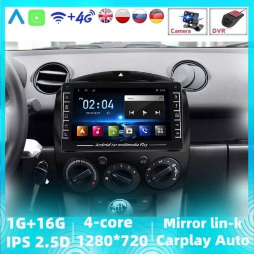 Android Car Radio Multimedia For MAZDA 2 2007-2013 Navigation GPS 2din no DVD auto radio Support Multiple Languages/ADAS DVR