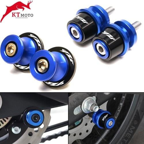 For Yamaha YZF R3 R25 R6 R1 YZF-R3 1999-2021 2020 2019 2018 Motorcycle Accessories CNC M6 Swingarm Spools Slider Stand Screw