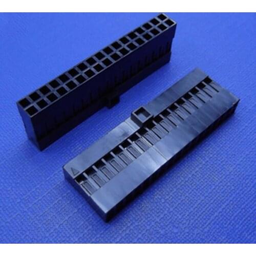 2.54 Double Row DuPont Head 8/10/14/20/24/30/34/40/50 Hole With Bumps