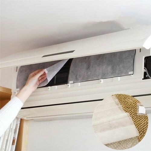 2Pcs Air Conditioner Filter Papers Anti-dust Net Cleaning Purification Air Purifier Dust Filter Cleaner Air Conditioner Parts