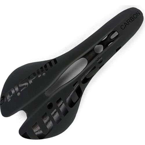 Mountain road bike carbon saddle high quality open bicycle full carbon fiber soft saddle bicycle seat black and white sans color