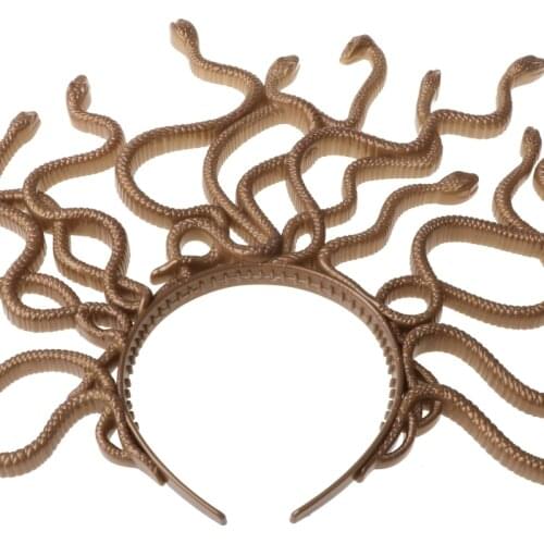 Halloween Vintage Medusa Snake Costume Headband Cosplay Dress-up Headpiece Carnival Mardi Gras Masquerade Party Supplies C1FE