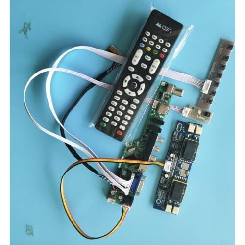 For LTM190M2-L31 1440X900 19" 30pin AV TV card kit LCD Digital Signal 4 lamps Resolution Controller Board Interface USB