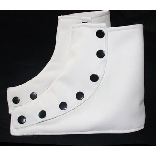 MJ Michael Jackson Shoes Leather Spats Cover for Performance SC Smooth Criminal MV Vocal Concert
