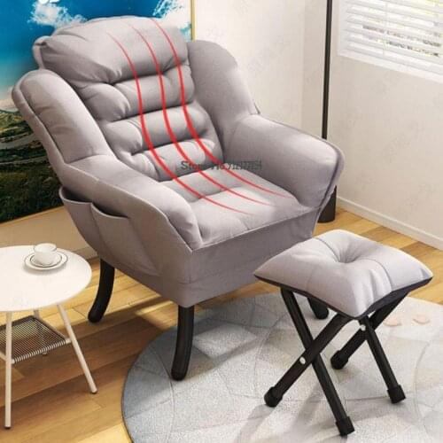 Lazy Sofa Chair Single Student Dormitory Desk Back Chair Balcony Bedroom Leisure Recliner Computer Chair Home