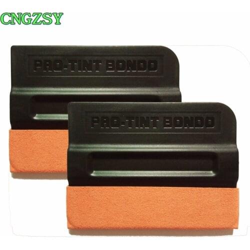 CNGZSY 2pcs Magnet Squeegee High Temperature Resistance Suede Scraper Window Sticker Decal Car Styling Vinyl Wrap Tools 2A10