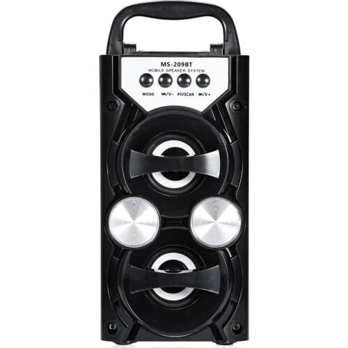 GBTIGER MS - 209BT Portable High Power Output Multimedia FM Radio Wireless Bluetooth Speaker support FM MP3 TF/Micro SD Card