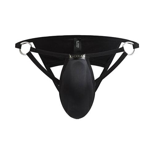 Men Thongs Sexy Underwear Bikini Cotton Briefs Penis Pouch Push Up Cup Sponge Pad Enhancing Jockstrap Man G String