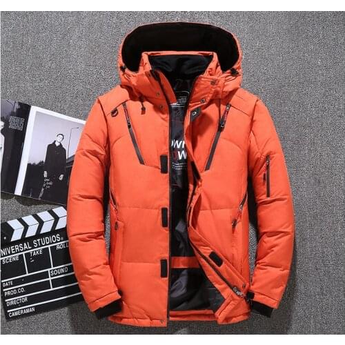 90% Down Jacket men Winter Jacket Men Fashion Thick Warm Parkas Fur White Duck Down Coats Casual Man Down Jackets
