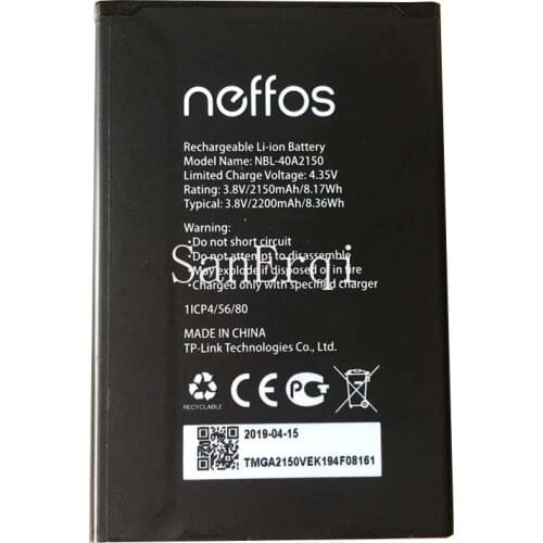 New High Quality 2150mAh NBL-40A2150 Battery For Neffos C5 Plus Mobile Phone Battery