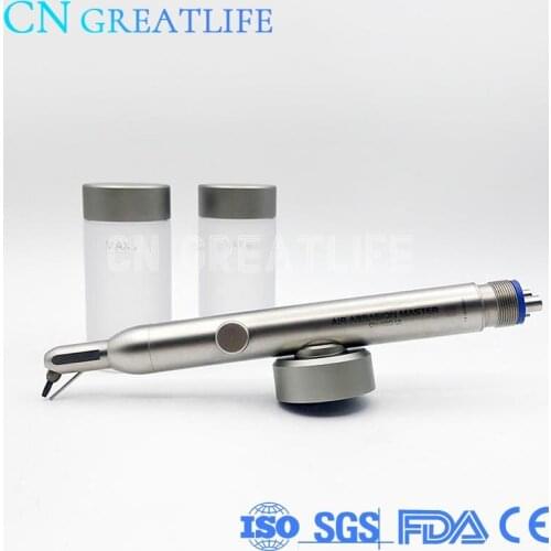 2 in 1 Sandblaster System Teeth Whitening Cleaning Sandblasting Dental Gun Machine Teeth Polisher Air Flow Dental Polisher