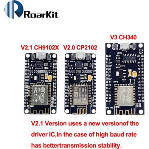 ESP8266 CH340G NodeMcu V3 Lua Wireless WIFI Module Connector Development Board ESP-12E Micro USB CH9102X CP2102 Based L293D