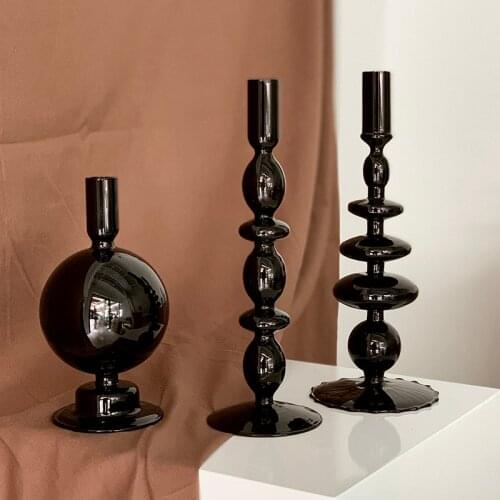 Pillar Candle Holder for Decorative Candle Stick Holder Modern Candle Holders Decor for Table Living Room Decoration Flower Vase